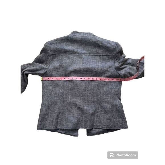 Anne Klein Women’s Blue Printed Blazer Jacket Size 12 Spruce/Fawn - Picture 13 of 14